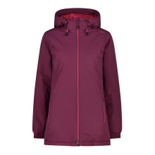 CMP Winter Jacket Long Fix Hood (lined ripstop jacket) magenta red women